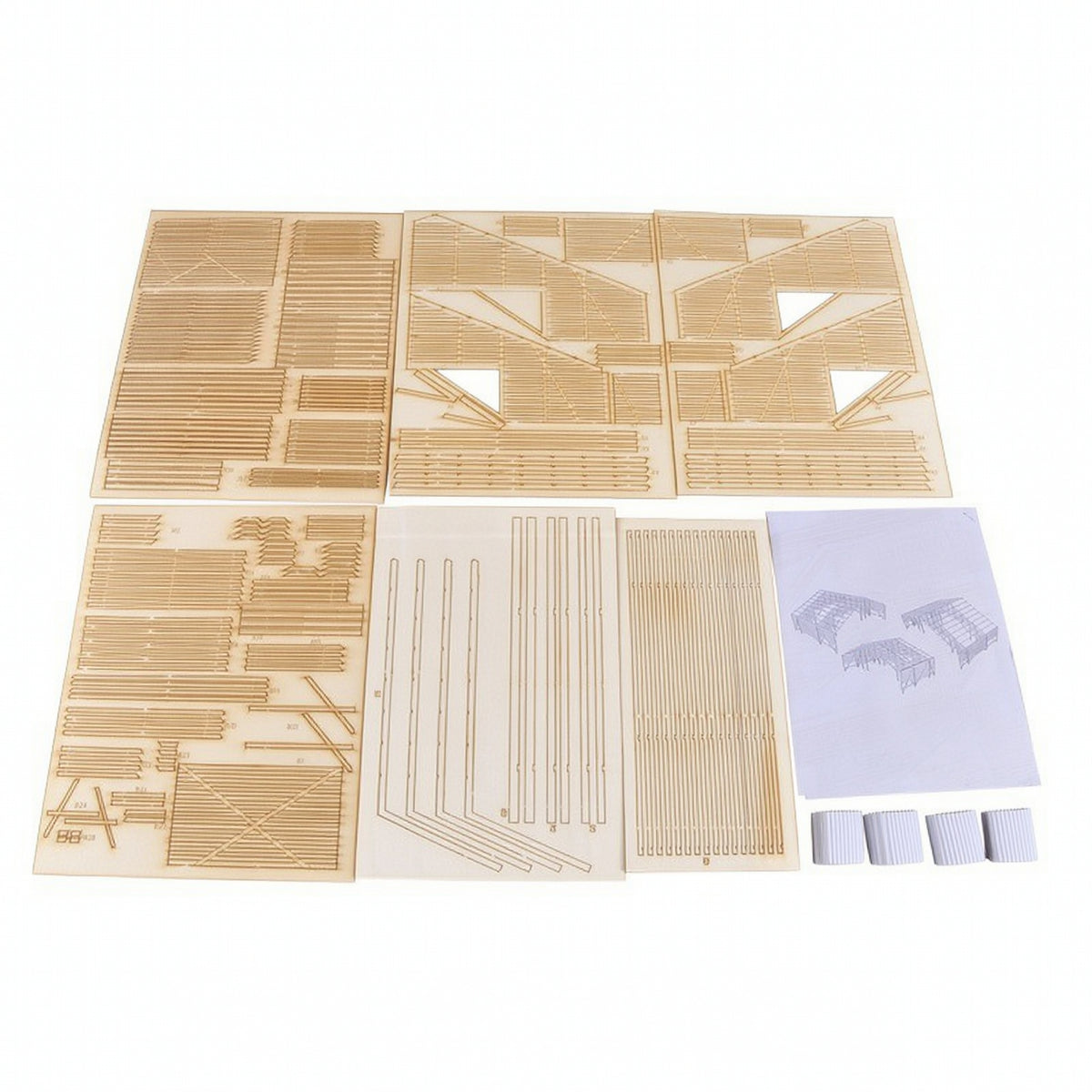 Hangar Model Kit Scale Hangar Building Kit Advanced for Hobbyists, Dioramas, Displays