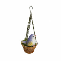 Tiny Avian Nest Detailed Design 1:12 Dollhouse Bird Nest Gift Idea for Model Room