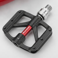 Three-Bearing Folding Bike Pedals with Reflectors Anti-Slip Pedals with Reflectors Aluminum Alloy Folding Cycle Pedal Portable for Commuters, Cyclists, Night Riding