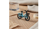 1:64 Miniature Scale Figure Highly Detailed Girl with Two-Wheeled Vehicle Model Tiny People Figurine Meticulous Workmanship