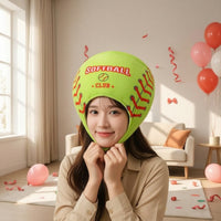 Soft Softball Head Cover Lightweight Soft Fabric Hat Decorative Novelty Hat Funny for Performers