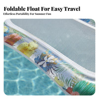 High Buoyancy Inflatable Pool Lounger Long-Lasting PVC Material Floating Bed Lounger Portable Inflatable Mesh Lounger Easy to Carry for Children, Adults