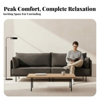 3-Seater Sofa Nordic design 3-Seater Fabric Settee Modern Minimalist Design Living Room Furnishing for Apartment Dwellers, Small Families, Bedroom