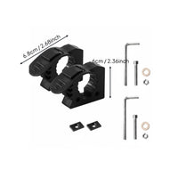 2 Pieces Easy Installation Quick Release Tool Clamp Heavy Duty Rubber Clamp Mount Wall Mount Tool Grip for Non-Road Enthusiasts, Garage, Truck Bed, Roof Rack, Workshop