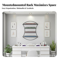 On the mountedMounted Nail Polish Mounted Areasaving Nail Polish Mounted Rack Easy Installation Display Shelf for Salon Owners, Home Users, Spa
