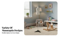 Stable Base Kids Clothing Display Stand Lightweight Kids Clothing Display Form Easy to Assemble Child Mannequin Torso Decorative for Boutique Owners, Online Sellers, Window Displays, Retail Boutiques, Showrooms, Photography Studios