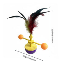 Self-Entertainment Cat Tumbler Toy Boredom Relief Wobble Tumbler Toy Interactive Cat Ball Teaser Stimulates Instinct for Indoor Cats, Kittens