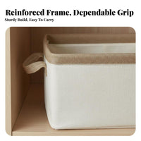 Compartmentalized Clothing Container Stackable Wardrobe storage container With Handles