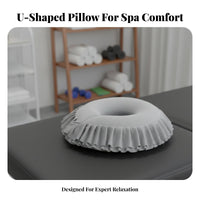 Removable Cover U-Shaped Prone Pillow Soft Velvet Material U Shaped Face Pillow Easy to Clean for Estheticians, Chiropractors, Home, Bedroom