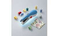 Compact Mini Electric Sewing Machine Metal Needle Handheld Sewing Machine Curved Shape Stitching Device Easy to Use for Mending