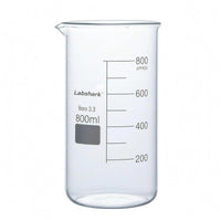 Heat Resistant Borosilicate Beaker Easy-to-Read Scale Graduated Beaker Clear Glass Laboratory Glassware Professional Grade
