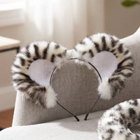 animal Ear Headband Furry animal Feline Ears Headband Soft Hairband for Cosplayers, Cosplay, Halloween, Photo Shoots