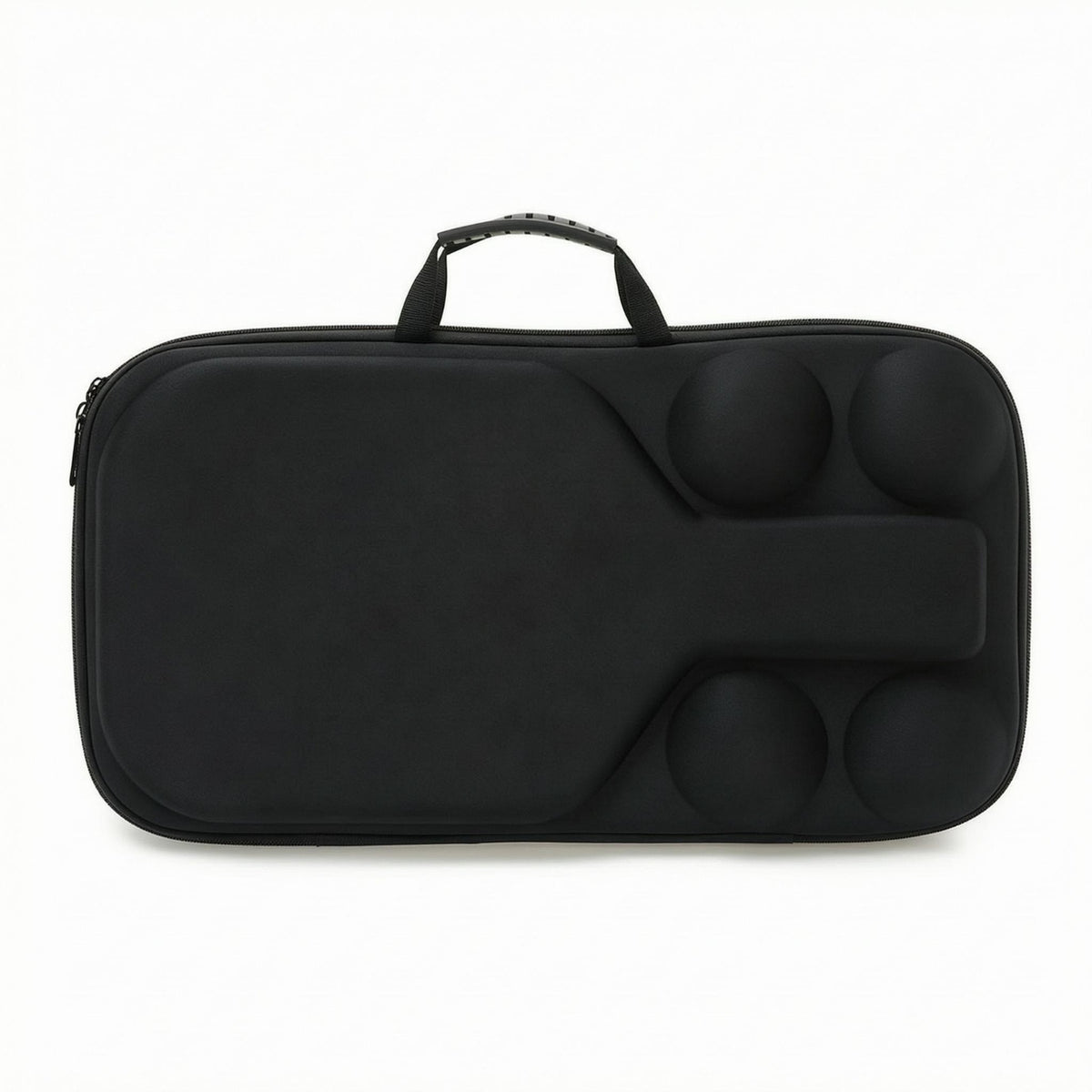 Zip-Around EVA Paddle Storage Bag Form-Fitting Hard-Shell Pickleball Case Carrying Handle for Outdoor Play