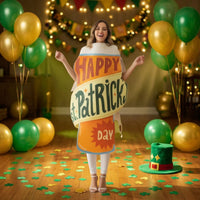 Beer Cup Costume Wearable Beer Costume Lightweight Novelty Bodysuit for . Leprechaun Day