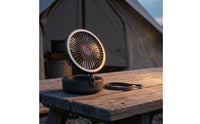 Five Speed Settings Rechargeable Portable Fan Wide-Angle Air Movement Cooling Device