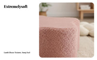 CumulusShaped Pouf Minimalist Design Low Stool Cream aesthetic for Homeowners, Adults