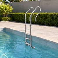 Stainless Steel Pool Ladder Anti-Skid Pool Ladder with Handrails Rust-Resistant