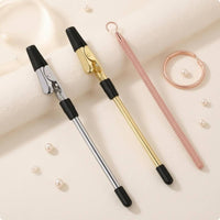 3 Pieces Bracelet Helper Set Metal Clamp Bracelet Fastening Tool Braided Cord Jewelry Clasp Helper
