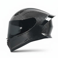 Full Face Large Spoiler Carbon Fiber Helmet 3C Certified Gear for Men, Women, Winter Riding