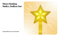 stellarShaped Light Stick illuminate at night illuminated blinking rod Multiple blink Modes