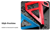 High Precision Woodworking Triangle Ruler Multifunctional Aluminum Alloy Speed Square Long-Lasting for Engineers, DIY Enthusiasts