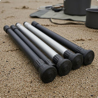 4 Pieces Anti-Slip Telescopic Table Legs Ribbed Cap Telescopic Support Leg Slim Furniture Parts Foldable