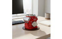 Unique Gift Idea V8 Engine Mug Car Engine Coffee Cup Resin and Stainless Steel Mug for Mechanics, Dad, Men, Man Cave, Garage, Bar, Office