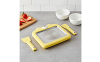 Quick Freezing Non-Electric Fried Ice Cream Plate Easy to Use Rolled Ice Cream Appliance Food-Grade Stainless Steel Bear Shaped Yogurt Freezer Plate for Families, Kids, Home