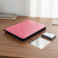 9 Pocket Trading Card Binder Large Capacity 9 Pocket Card Collection Book Collectible Storage Fastener Closure Ringless Design
