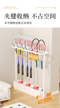 Iron Racket Storage Rack for Living Room