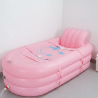 Foldable Bathing Basin Heat Retaining Adult Soaking Tub Portable Inflatable Bath for Adults