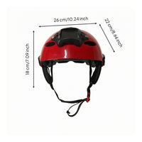 Vented Response Helmet Glossy Helmet with Chin Strap Impact Resistant Gear