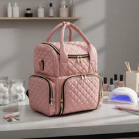 Nail Polish Organizer Bag Padded Travel Storage Easy to Clean for at Home