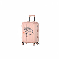 Combination Lock Cartoon Suitcase Telescoping Handle Wheel Suitcase Side Hook Rolling Hardshell Luggage for Travelers, Vacationers, Vacation, Vacations, Weekend Getaways, Airports