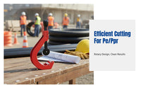 PE PPR Pipe Cutter, Rotary Large Diameter Scissors, Aluminum Alloy Frame, Multiple Size Options