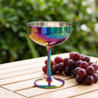 Stainless Steel Coupe Glass Stemmed Mixed Drink Coupe Glass Drinkware Shatterproof Glassware Unbreakable for Party Hosts