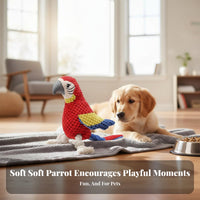 Parrot Dog Toy Built-in Squeaker Squeaky Parrot Dog Toy Long-Lasting