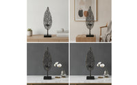 Leaf Candle Holder Perforated Candle Holder with Square Base Stable Candelabra for Interior Designers
