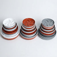 Plant Trays with Drainage Grid Pattern for Indoor Plant Pot and Garden Planter, Round Brick Red Pots for Home Gardening Outdoor Plants Floor Standing