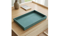 Rectangular Velvet Jewelry Tray Shallow Jewelry Organizer Tray Open-Top Soft for Drawer, Dresser, Vanity