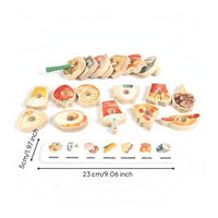 Fruit and Vegetable Lacing Beads Food Threading Toy Colorful Child-Led Threading and Lacing Toy