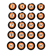 20 Pieces Golf Club Butt Cap Marker Fit Sports Accessory Prevents for Driving Range