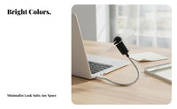 USB Gooseneck Fan Plug and Play Flexible Gooseneck Fan Low Power Consumption for Office Workers, Commuters, Travel, Dorm Room, Library