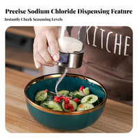 Glass Seasoning Control Bottle Food Grade Materials Stainless Steel Seasoning Jar Sealed and Humidity-Resistant Seasoning Control Bottle