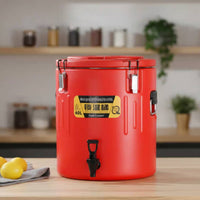 Stainless Steel Thermal Barrel Portable Hot and Cold Thermal Container Insulated Beverage Dispenser Sturdy Construction