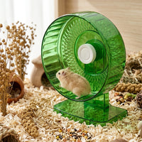 Syrian Hamster Wheel, Large 23cm Running Wheel with Slatted Surface, Silent Hamster Habitat Exercise Toy for Gerbils, Mice, and Other Small Pets