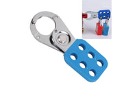Long-Lasting 6 Hole Safety Hasp Rust Resistant 6 Hole Lockout Hasp OSHA Compliant Group Lockout Device Nylon Insulated Body for Maintenance Personnel, Electricians, Energy Isolation, Equipment Shutdown