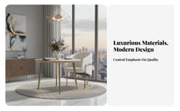 Italian Inspired and aesthetic Upholstered Side Chair Luxury Feel Dining Seating Modern Minimalist Design Household Furniture Designer Look for Interior Designers, Restaurant Owners, households, Kitchen, Waiting Area, Living Room, Home Office
