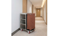 Hotel Cleaning Cart Commercial Utility Cart with Bag Heavy Duty for Housekeepers