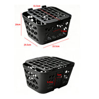 Front Bike Basket Molded Cycle Basket with Lid Long-Lasting for Commuting